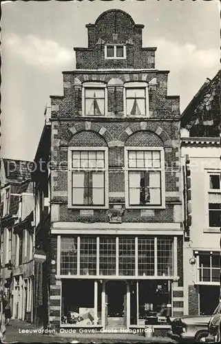 Leeuwarden Oude Gevel Grote Hoogstraat Kat. Leeuwarden