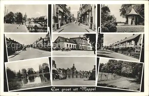 Meppel Teilansichten Strassenpartie Wildgehege Pavillon Kat. Meppel