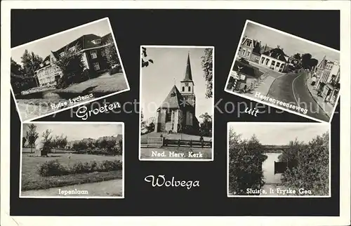 Wolvega Huize Lyclema Kerk Heerenveenseweg Sluisje Iepenlaan Kat. Wolvega