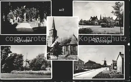 Wolvega Denkmal Kirche Windmuehle Kat. Wolvega