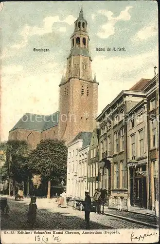 Groningen Achter de A Kerk Kirche Kat. Groningen