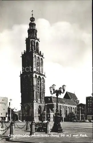 Groningen Martinitoren met Kerk Kirche Kat. Groningen