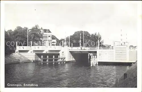 Groningen Emmabrug Bruecke Kat. Groningen