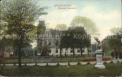 Groningen Plantsoen Heereplein Denkmal Skulptur Kat. Groningen