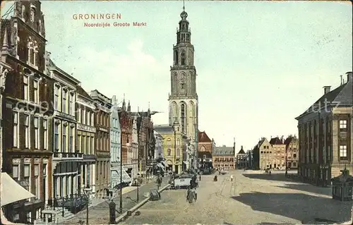 Groningen Noordzijde Groote Markt Kat. Groningen