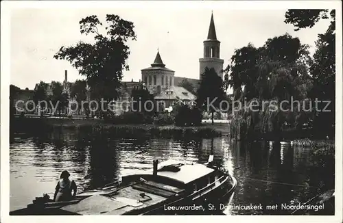 Leeuwarden St Dominicuskerk met Noordersingel Kirche Kat. Leeuwarden