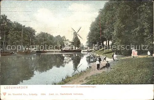 Leeuwarden Westersingel Zuidwesterdwinger Molden Windmuehle Kat. Leeuwarden