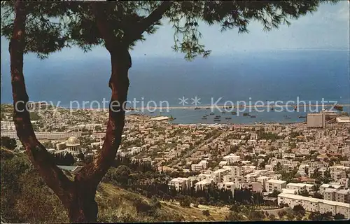 Haifa Panorama view from Mount Carmel Kat. Haifa