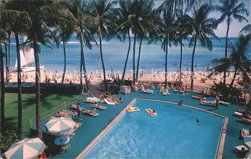 Honolulu Waikiki Beach Outrigger Hotels Swimming Pool Kat. Honolulu