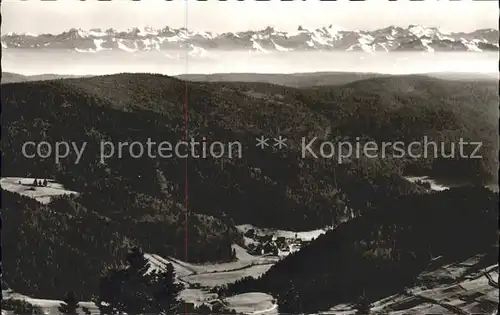 Todtmoos Panorama mit Alpenblick Kat. Todtmoos