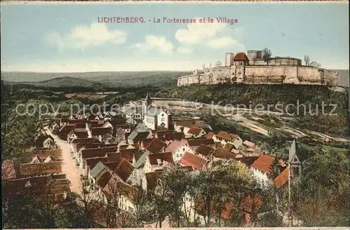 Lichtenberg Saverne Forteresse et le village Kat. Lichtenberg