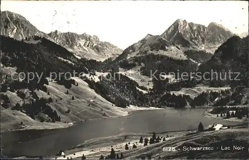 Schwarzsee Sense Panorama Lac Noir Hotel Restaurant Gypsera Kat. Schwarzsee