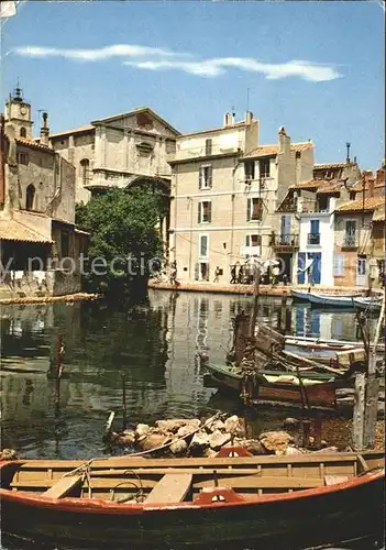 Martigues Le Brescon et l Eglise Sainte Madeleine Bateau Kat. Martigues