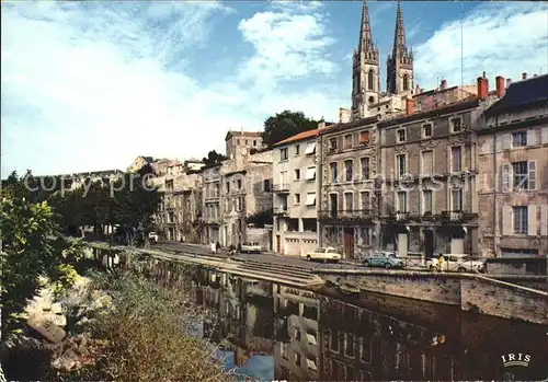 Niort Bords de la Sevre Eglise Saint Andre Quai de la Regratterie Kat. Niort