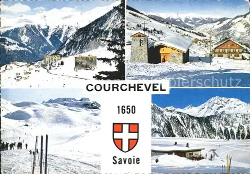 Courchevel Berghotel Skigebiet Wappen Kat. Saint Bon Tarentaise