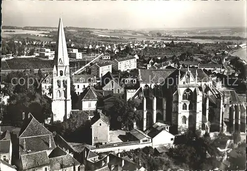 Auxerre Abbay de St Germain vue aerienne Kat. Auxerre