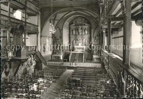 Ascain Interieur de l Eglise Louis XIII 17e siecle Kat. Ascain