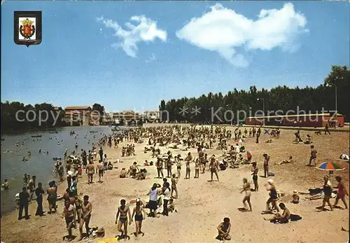 Valladolid Playa del Pisuerga Strand Wappen Kat. Valladolid