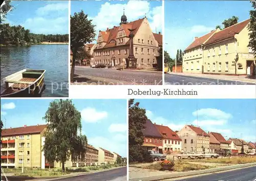 Doberlug Kirchhain Bad Erna Rathaus HO Gaststaette Gruener Berg Bahnhofstrasse Haupstrasse Kat. Doberlug Kirchhain