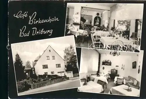 Bad Driburg Cafe Restaurant Pension Birkenhain Kat. Bad Driburg