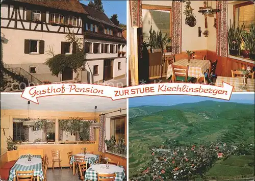 Kiechlinsbergen Gasthof Pension Zur Stube Fliegeraufnahme Weinort Kat. Endingen am Kaiserstuhl
