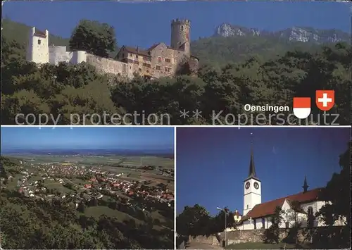 Oensingen Neu Bechburg Kirche Hotel Rondo Schweizer Verein der Poststempelsammler Kat. Oensingen