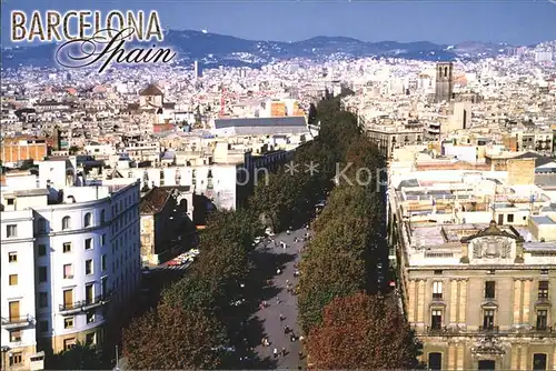Barcelona Cataluna Blick ueber die Stadt Kat. Barcelona