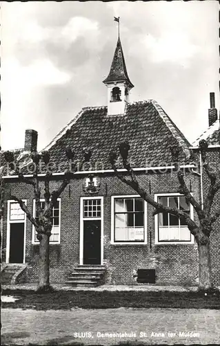Sluis Netherlands Gemeentehuis St Anna ter Muiden Gemeindehaus Kat. Sluis