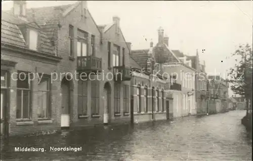 Middelburg Zeeland Noordsingel Hochwasser Kat. Middelburg