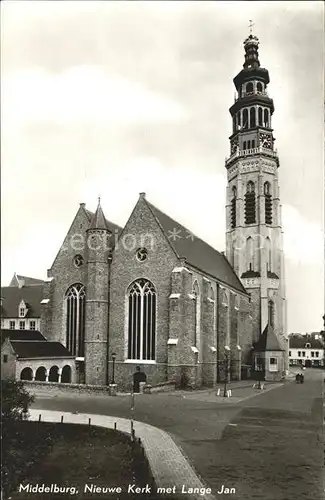 Middelburg Zeeland Nieuwe Kerk met Lange Jan Kirche Kat. Middelburg