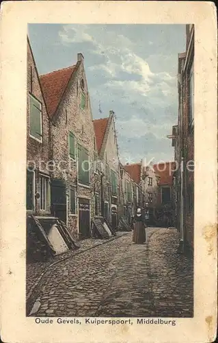 Middelburg Zeeland Oude Gevels Kuiperspoort Kat. Middelburg