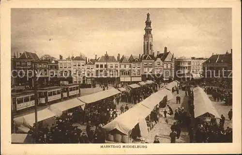 Middelburg Zeeland Marktdag Lange Jan Kat. Middelburg