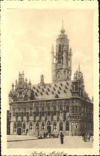 Middelburg Zeeland Stadhuis Rathaus Historisches Gebaeude 16. Jhdt. Kat. Middelburg