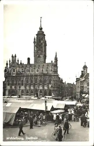 Middelburg Zeeland Stadhuis Markt Rathaus Historisches Gebaeude 16. Jhdt. Kat. Middelburg