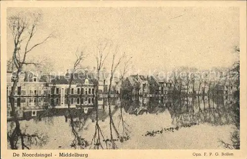 Middelburg Zeeland De Noordsingel Hochwasser Kat. Middelburg