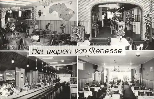 Renesse Het wapen van Renesse Gaststaette Restaurant Kat. Renesse