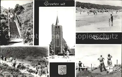 Renesse Strand Kirche Wappen Kat. Renesse