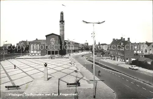 Vlissingen Stadhuisplein met Paul Krugerstraat Rathaus Kat. Vlissingen