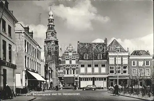 Vlissingen Bellamypark met St Jacobstoren Kat. Vlissingen