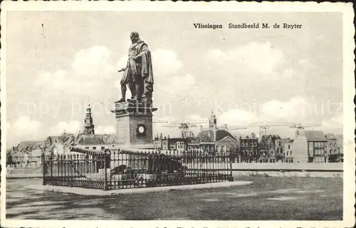 Vlissingen Standbeeld Michiel de Ruyter Denkmal Statue Kat. Vlissingen