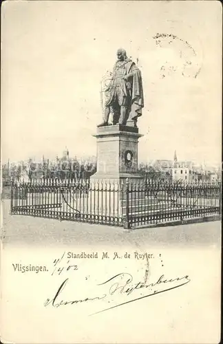 Vlissingen Standbeeld Michiel de Ruyter Denkmal Statue Kat. Vlissingen