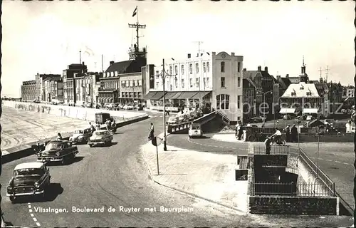 Vlissingen Boulevard de Ruyter met Beursplein Kat. Vlissingen