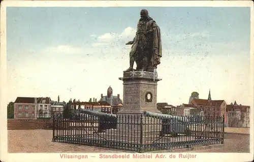 Vlissingen Standbeeld Michiel de Ruijter Denkmal Statue Kat. Vlissingen