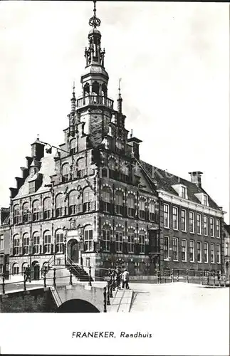 Franeker Raadhuis Rathaus Historisches Gebaeude 16. Jhdt. Renaissance Kat. Franeker