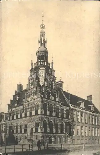 Franeker Stadhuis Rathaus Historisches Gebaeude 16. Jhdt. Renaissance Kat. Franeker
