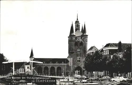 Zierikzee Oude haven en Zuid Havenpoort Zugbruecke Kat. Zierikzee