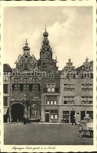 Nijmegen Oude gevels Markt  Kat. Nimwegen Nijmegen