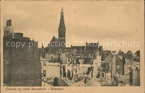 Nijmegen Gezicht Ruine Broerskerk Kat. Nimwegen Nijmegen