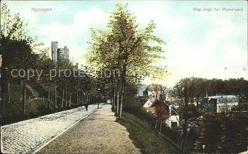 Nijmegen Weg langs Hunnerpark Kat. Nimwegen Nijmegen