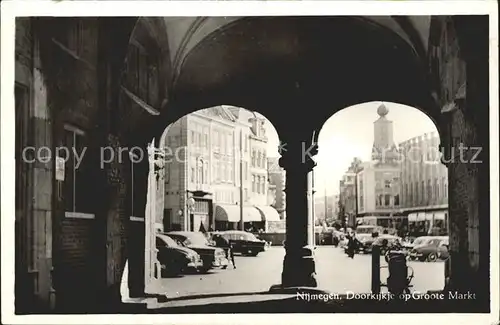 Nijmegen Doorkijkje Groote Markt Kat. Nimwegen Nijmegen